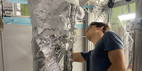 Ruben blanketing the detector