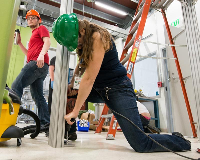 LZ group working hard on setup day